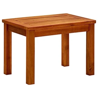 Imagen de vidaXL Mesa de Centro Jardín Auxiliar Consola Mesita Salón Lateral Café Sofá Sala Estar Muebles Mobiliario 50x35x36 cm Madera Maciza Acacia