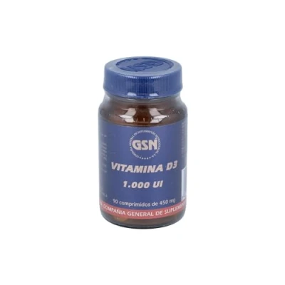 Imagen de GSN Vitamina D3 Aporte Vitamínico Equilibra Minerales Mantiene Niveles de Calcio Garantiza Salud Ósea Adecuado Funcionamiento Sistema Inmunitario y Respuesta Inflamatoria 90 comprimidos