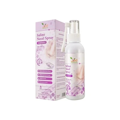 Imagen de spray nasal salino Aquamarin: de alivio instantáneo para alergias y congestión (100 ml)