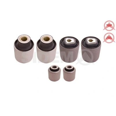 Imagen de SIDEM 821691 KIT Silentblock Brazo de Suspension Eje delantero abajo Rodamiento caucho metal oscilante transversal BMW: 7