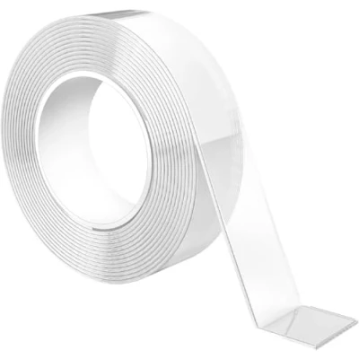 Imagen de GRIFEMA GA4001 1 Cinta Doble Cara Extrafuerte, 3 Metros Adhesiva Transparente, Resistente Al Agua, para Pared y Alfombra