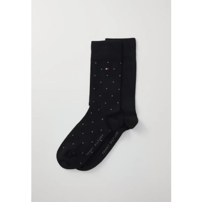 Imagen de Tommy Hilfiger MEN SOCK DOT 2 PACK Calcetines, Hombre, Talla: 43 46, Black
