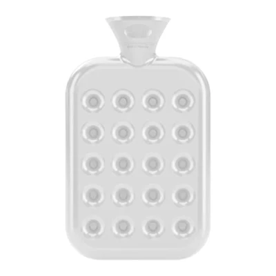 Imagen de Fashy Bolsa de agua caliente con diseño panal, 1,2 l, color blanco transparente, 6424 13