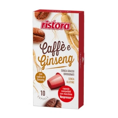 Imagen de Ristora 120 cápsulas de café y ginseng compatibles con Nespresso