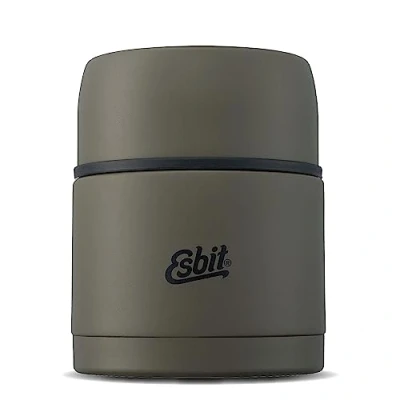 Imagen de Esbit Depósito térmico clásico para alimentos 500 ml en verde oliva de acero inoxidable calientes y fríos