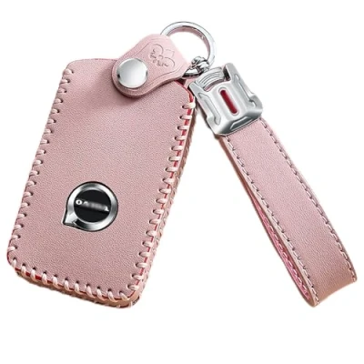 Imagen de Funda para llave de coche Volvo S90, V90, XC90, XC60, XC40, color rosa