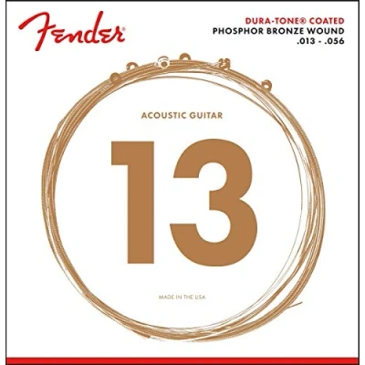 Imagen de Fender® 860XL DURA Tone 013/056 Cuerdas para guitarra acústica (010/048 &quot;860XL TONE® con revestimiento de Phosphor BRONE ACOUSTIC STRINGS&quot;