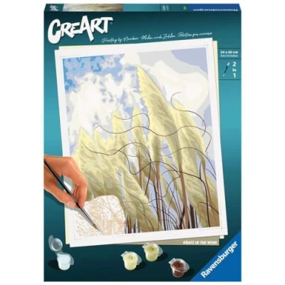 Imagen de Ravensburger Malen Nach Zahlen Hierba en el Viento CreArt Pintura por números Grass in The Wind a Partir de 12 años, Color Blanco, Mittel (23611)