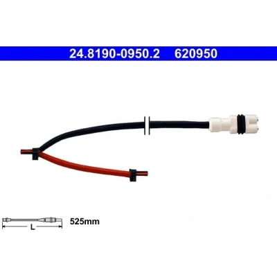 Imagen de ATE 24.8190 0950.2 Sensor de Desgaste Pastillas Frenos PORSCHE: 911 Coupé