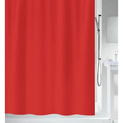 Imagen de Spirella Cortina de Ducha antimoho, antibacteriana, Lavable, Impermeable, poliéster, 120 x 200 cm, Color Verde Oscuro
