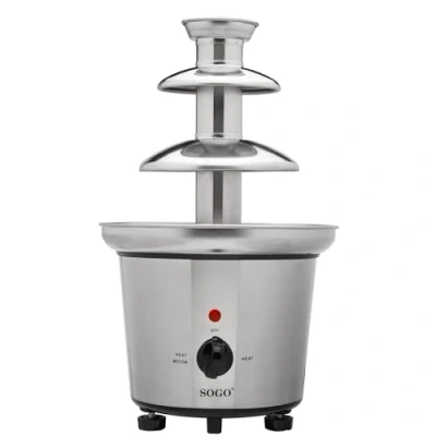 Imagen de SOGO Fuente DE Chocolate Acero INOX 70 100W Cocina, 3600 W, 1 Liter, 44 Decibelios, Inoxidable