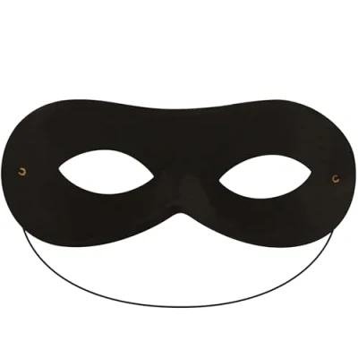 Imagen de FASCHINFEVER Bandit Zorro Antifaz para niños y adultos, ideal carnaval carnaval, color negro