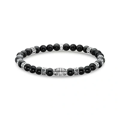 Imagen de THOMAS SABO Pulsera unisex de Plata ley 925, ennegrecida, A2087 507 11, Mittelgroße, ley, No es una piedra preciosa