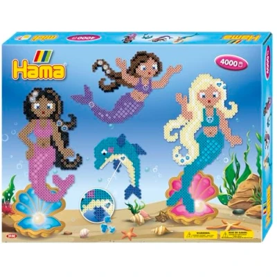 Imagen de Hama EURL Boîte de 4000 perles Thème Les Sirènes