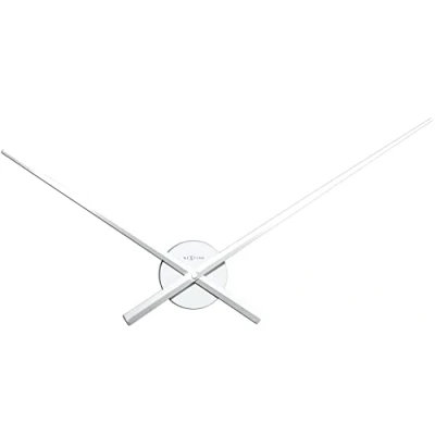 Imagen de NeXtime reloj de pared muy grande &quot;HANDS&quot;, simplemente 2 agujas aluminio, blanco, ø 70 cm