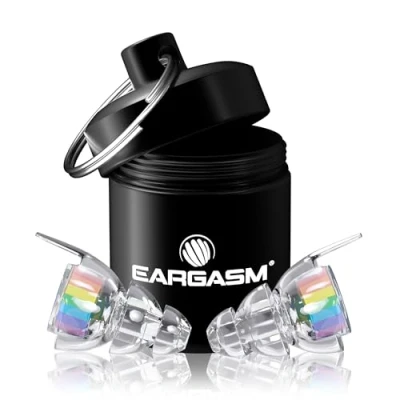 Imagen de Eargasm tapones para los oídos de alta fidelidad, muestra tus verdaderos colores con primeros arcoíris del mundo, edición Orgullo