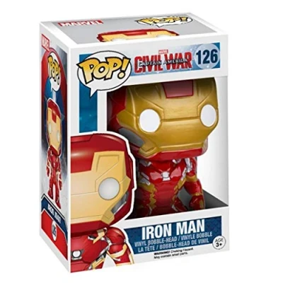 Imagen de Funko Pop! Bobble: Marvel: Captain America CW: Iron Man (7224)