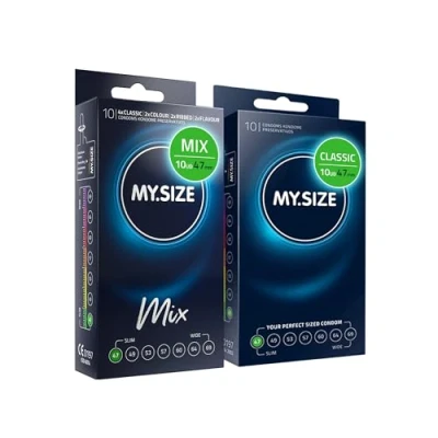 Imagen de My.Size Mix Condones, tamaño 1, 47 mm, paquete de ventaja, contenido 20 unidades