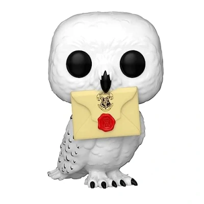 Imagen de Funko Harry Potter Pop! Hedwig con Letra WonderCon Exclusive Blanco