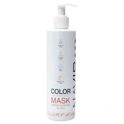 Imagen de NAVIR Profesional Mascarilla color para pelo teñido Nutrición profunda, hidratación, brillo y protección Sin sulfatos ni parabenos siliconas sales 300 ml