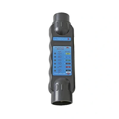 Imagen de TAEUYYM Comprobador Remolque 7 Pines, 12V Enchufe Luz Herramienta De Diagnóstico, Para Caravanas Coches RV Tractor Camiones(Comprobador Pines)