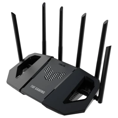 Imagen de ASUS TUF Gaming BE6500 Router Extensible WiFi 7 de Doble Banda, Cuatro Puertos 2.5 GbE, Smart Home Master