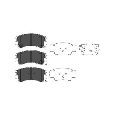 Imagen de KAVO PARTS KBP 4512 Juego de pastillas freno con avisador acústico desgaste MAZDA: 6 Berlina, Hatchback, Wagon