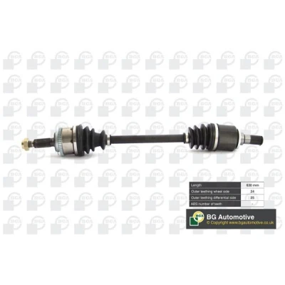 Imagen de BGA DS3604L Árbol de transmisión Eje delantero, izquierda 630 KIA: Picanto I