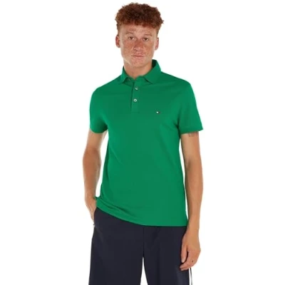 Imagen de Tommy Hilfiger 1985 Slim Polo Mw0mw17771 Camiseta Polo, Verde (Olympic Green), XL Hombre