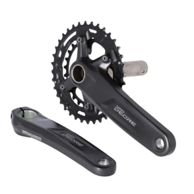 Imagen de SHIMANO Juego de bielas MT510 DEORE 2x10V 36/26 Dientes x 175 mm Negro, Unisex Adult, Black, Talla única