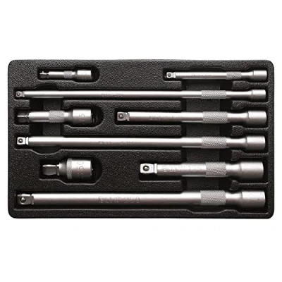 Imagen de BGS 2253 Juego de extensiones basculantes 6,3 mm (1/4&quot;), 10 (3/8&quot;), 12,5 (1/2&quot;) 9 piezas