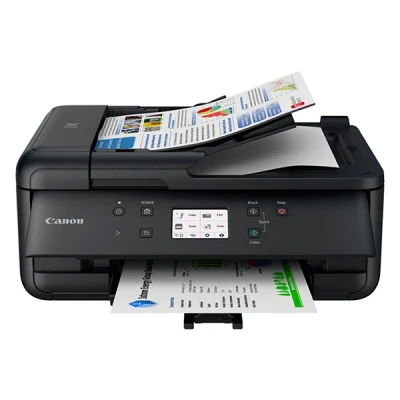 Imagen de Impresora multifunción Canon Pixma TR7650, Inyección de tinta, 15 cps, ADF, Escáner, Fax, Impresión, Negro
