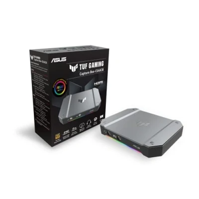 Imagen de ASUS TUF Gaming Capture Card CU4K30 (4K60 HDR de Paso, Captura 4K30, USB C 3.2, entradas Audio/Controlador, Certificación OBS, Latencia ultrabaja, PS4 / Pro PS5, Xbox One/Series X/S)
