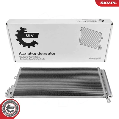 Imagen de ESEN SKV 86SKV611 Condensador con secador Aluminio 662mm FIAT: Linea (323, 110) 1.4 T Jet, 1.6 D Multijet, 1.3 JTD