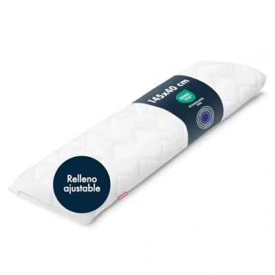 Imagen de Blumtal Almohada para Dormir de Lado 40 x 145 certificada Oeko Tex Embarazada con Relleno Ajustable Embarazo Larga