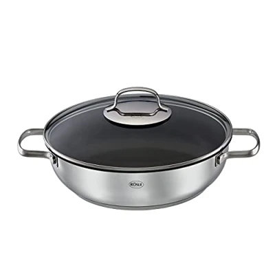 Imagen de Rösle Elegance Edelstahl Servierpfanne 28 cm Sartén para Servir, Acero Inoxidable