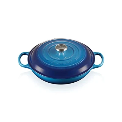 Imagen de Le Creuset Cacerola baja de hierro fundido, 30 cm, 3, 5 L, Azure, 21180302202430