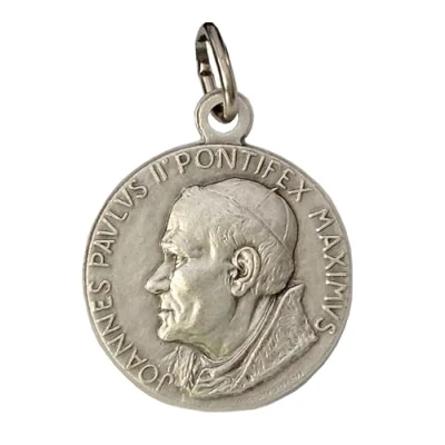 Imagen de MEDALLA DEL SANTO PAPA JUAN PABLO II (PAPA KAROL WOJTYLA) LAS MEDALLAS DE LOS SANTOS PATRONES