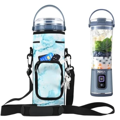 Imagen de AF WAN Bolsa de Almacenamiento portátil para licuadora con Correa el Hombro Ninja BC151EUBK/BC151EUNV/BC151EUCR/BC151EUEM/BC151EUPR/BC151EUWH Blast Wireless Blender Portable 530ml (Azul)