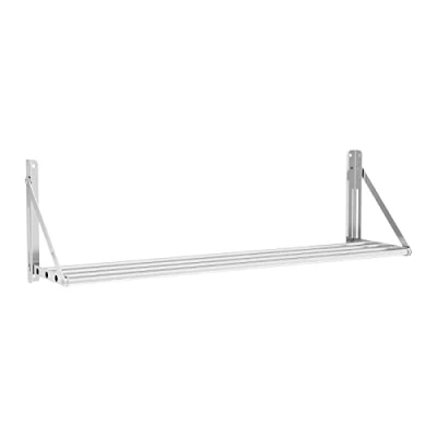 Imagen de Royal Catering Estante de Pared Plegable Estantería para Cocina RC BFWH12030 (120 x 30 cm, hasta 40 kg, Grosor balda: mm, Acero Inoxidable)