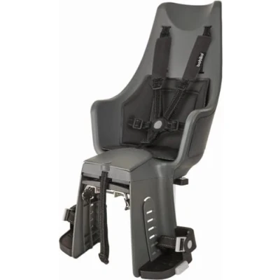 Imagen de BOBIKE 8011200033 Silla Trasera Exclusive Maxi Plus para Bicicletas con Ruedas de 26 a 29 Apta niños Peso máximo 22kg Anclaje en el portaequipajes Color Gris Urban
