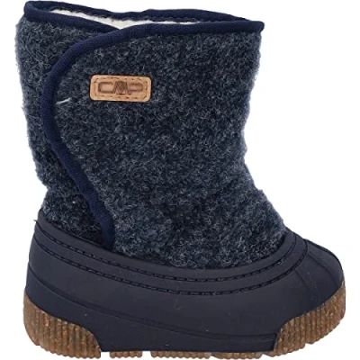 Imagen de CMP Botas de nieve unisex para niños Eco Baby Latu caminar, B Blue Mel, 7/7.5 UK Child