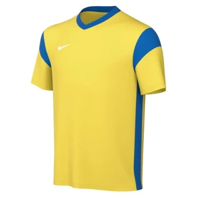 Imagen de Nike Unisex Niños Camiseta de Fútbol Manga Corta y Nk Df Prk Drb III Jsy Ss, Tour Amarillo Azul Real, Real Blanco, CW3833 720, S