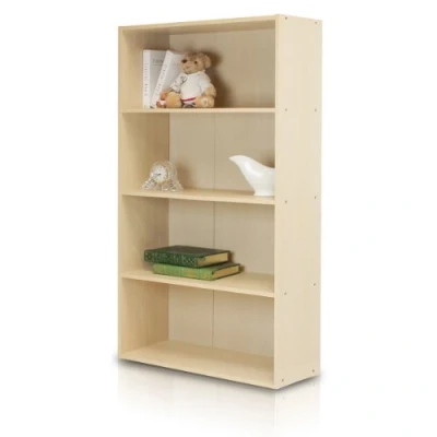 Imagen de Furinno Estanterías Haya de vapor 4 niveles altura 41.7 pulgadas alto.