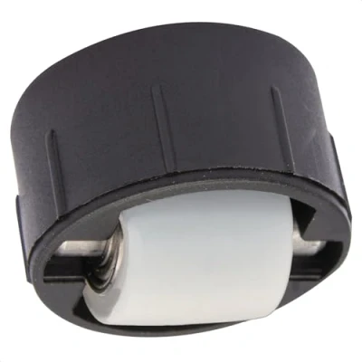 Imagen de WAGNER 01702701 Rodillo para taladro (15 mm de diámetro, rodamiento bolas, suave, carcasa plástico negro, diámetro 26/25 x 13/5 mm, pasador metal, capacidad carga 50 kg)