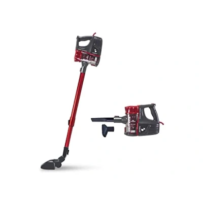 Imagen de BEPER P202ASP001 Escoba 2 en 1 Aspirador de Mano con Cable 6,5 m, 600 W, ABS, Rojo