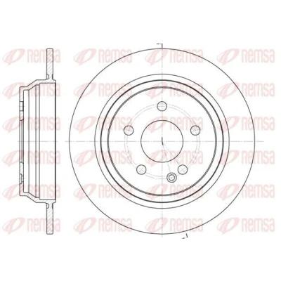 Imagen de REMSA 6678.00 Disco de freno Eje trasero 296, 296 10 5 macizo MERCEDES BENZ: Viano, Vito Mixto, Bus