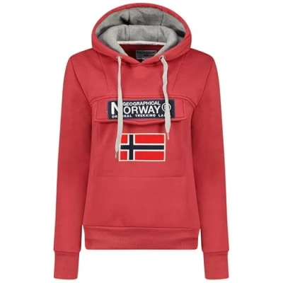 Imagen de Geographical Norway Gadrien Lady Sudadera Mujer con Capucha Y Bolsillos Sudaderas Manga Larga Chaqueta Caliente Cremallera Jersey Mujeres Primavera Verano Otoño Invierno (Granate XXL)