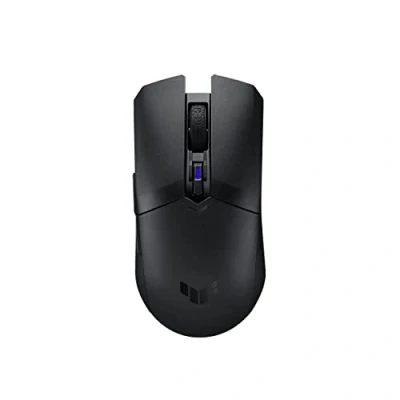Imagen de ASUS TUF Gaming M4 Wireless Mouse, Dual Modes Bluetooth/RF 2.4 GHz, 12,000 dpi Optical Sensor, 6 Programmable Buttons, PBT Top Cover with Antibacterial Guard, Black