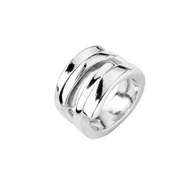 Imagen de UNOde50 Anillo irregular bañado en plata de ley